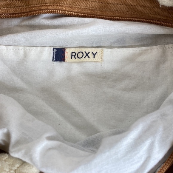 ROXY Pom Pom Aztec Dreamscape Purse Tote Beach Vacation Bag Woven - Picture 8 of 13